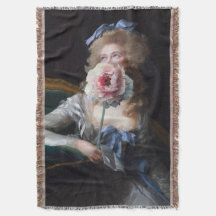 Abfall mit rosafarbener Peonie