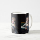 Abfall mit rosafarbener Peonie Kaffeetasse (VorderseiteRechts)