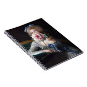 Abfall mit rosafarbener Peonie Notizblock (Rechte Seite)