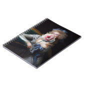 Abfall mit rosafarbener Peonie Notizblock (Linke Seite)