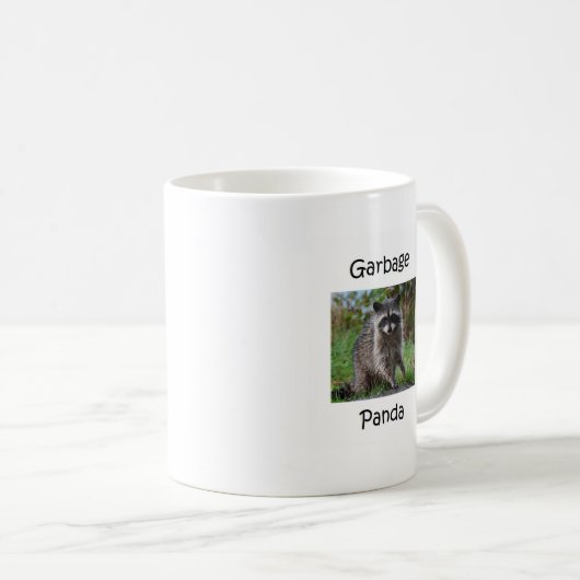 Abfall-Panda Kaffeetasse (VorderseiteRechts)