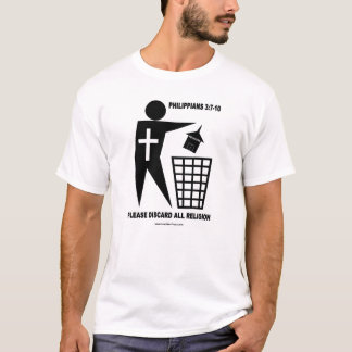 Abfall-Religion (helles Shirt) T-Shirt