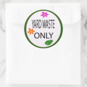 Abfall Runder Aufkleber (Tasche)