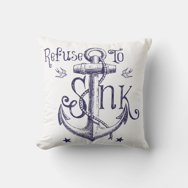 Abfall, zum des Wurfs-Kissens zu sinken Kissen (Vorderseite)