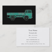 Abfallabfalschleppermöbel-Urhebertransport Visitenkarte (Vorne/Hinten)