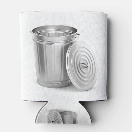 Abfallbehälter aus leerem Metall Dosenkühler (Rückseite)