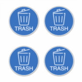 Abfallbehälter Innen- und Außenbereich Aufkleber (Vorderseite)