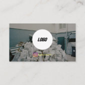 Abfallbeseitigungsindustrie Visitenkarte (Rückseite)