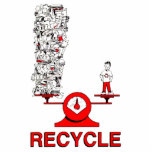 Abfallbildhauerei gerecycelt fotoskulptur schlüsselanhänger<br><div class="desc">Das Design von "Recycle Trash" zeigt,  wie viel Abfall ein Single auf unserem geliebten Planeten Erde trägt. Lass's recyceln unsere Abfälle und Go-Green!</div>