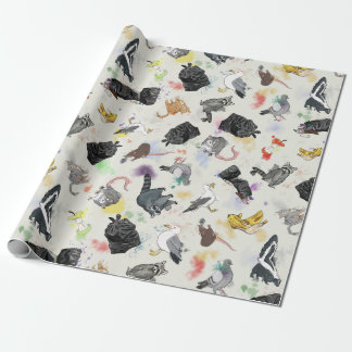 Abfalldepanda und Freunde Geschenkpapier