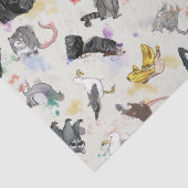 Abfalldepanda und Freunde Seidenpapier (Detail)