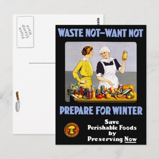 Abfälle nicht postkarte (Vorne/Hinten)