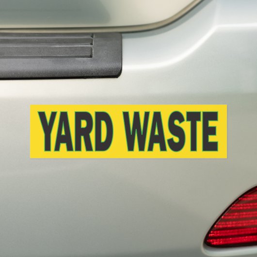 Abfälle oder Abfälle von Gräben Autoaufkleber (Auf Auto)