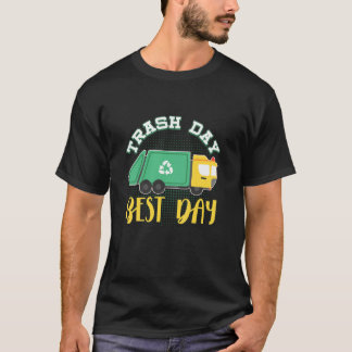 Abfälle von Kindern Müllabfuhr am besten Tag T-Shirt