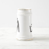 Abfalleimer-Zeichen Bierglas (Mittel)