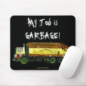 ABFALLENTSORGUNG GARBAGE TRUCK Funny Art Mousepad (Mit Mouse)