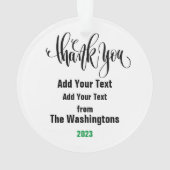 Abfallentsorgungswagen Ornament (Rückseite)