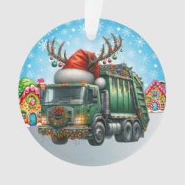 Abfallentsorgungswagen Ornament