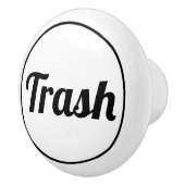 Abfalletikett Keramikknauf (Rechts)