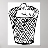 Abfallkörbe Poster (Vorne)