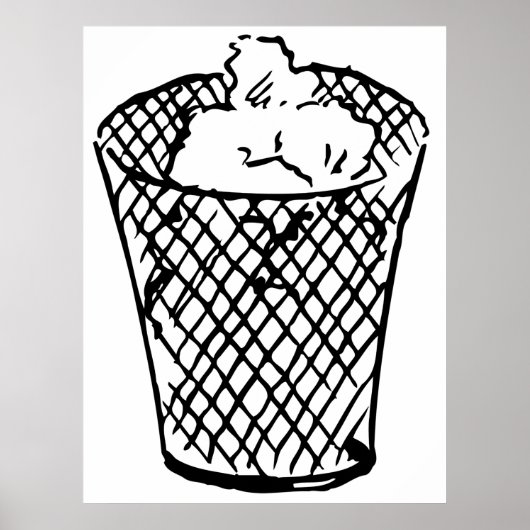 Abfallkörbe Poster (Vorne)