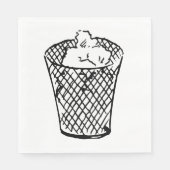 Abfallkörbe Serviette (Vorderseite)