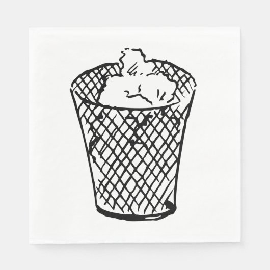 Abfallkörbe Serviette (Vorderseite)