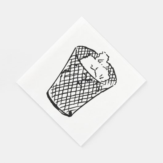 Abfallkörbe Serviette (Ecke)