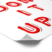 Abfallleben auf der Suche nach großen Worten Funny Poster (Ecke)