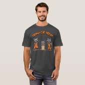 Abfallpanda-Familie - Müll oder Leckerei Halloween T-Shirt (Vorne ganz)