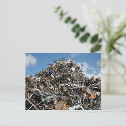 Abfallstapel am Sprung Postkarte (Stehend Vorderseite)