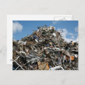 Abfallstapel am Sprung Postkarte (Vorne/Hinten)