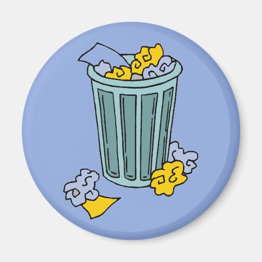 Abfallsymbol Magnet (Vorne)