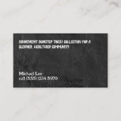 Abfallventil Visitenkarte (Rückseite)