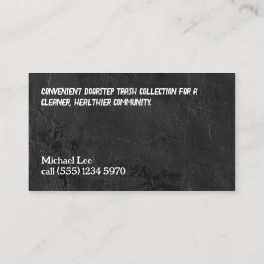 Abfallventil Visitenkarte (Rückseite)