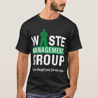Abfallwirtschaft auf Schwarzem T-Shirt