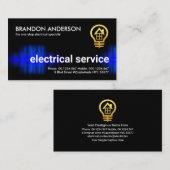 Abfangen des blauen elektrischen Stroms Visitenkarte (Vorne/Hinten)