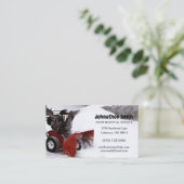 Abfertigungsdienst für den LKW-Pflug Visitenkarte (Stehend Vorderseite)