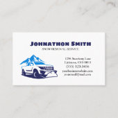 Abfertigungsdienst für den LKW-Pflug Visitenkarte (Vorderseite)