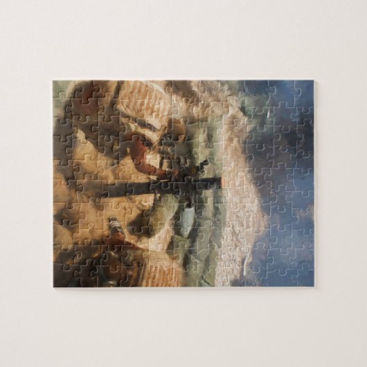 Abfeuern eines Mörsers Puzzle (Horizontal)