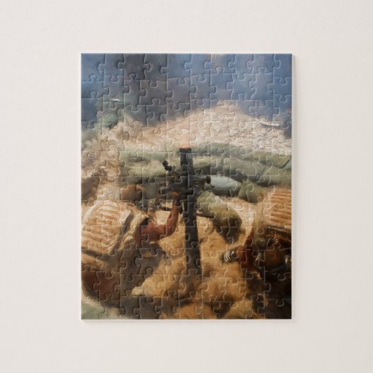 Abfeuern eines Mörsers Puzzle (Vertikal)