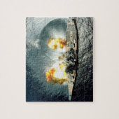 Abfeuerndes volle Breitseiten-Puzzle Puzzle (Vertikal)