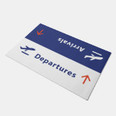 Abflug Ankunft Fußmatte (Schrägansicht)