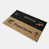 Abflug Ankunft Fußmatte (Schrägansicht)