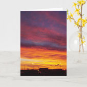 Abflug des Sunrise-Flugzeugs Karte (Gelbe Blume)