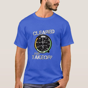 Abflug genehmigt - Cockpit-Geschwindigkeitsmesser T-Shirt