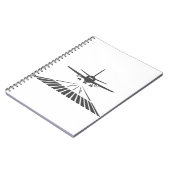 Abflugbild des Flugzeugs Notizblock (Linke Seite)