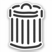 Abfluss-Symbol Aufkleber (Vorderseite)