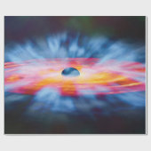 Abflüsse aus dem Schwarzen Loch - farbiges Kunstko Geschenkpapier (Flach)