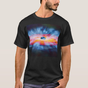 Abflüsse aus dem Schwarzen Loch - farbiges Kunstko T-Shirt